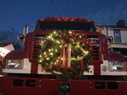 Fire Engine at Christmas time